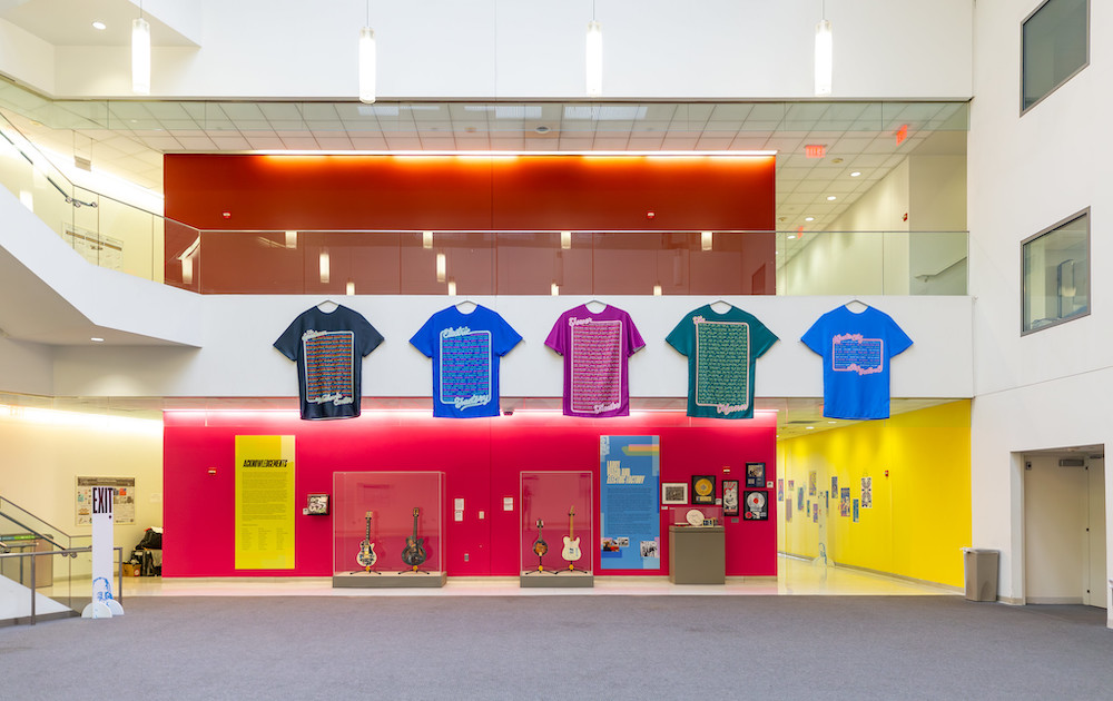drexel university electrified exhibit - custom graphics - custom museum display graphics - color reflections - t shirts