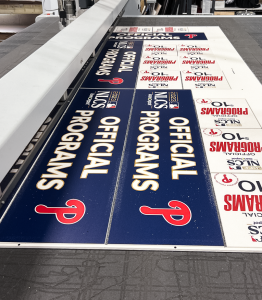 Vinyl decals for Citizens Bank Stadium for Phillies MLB playoff games