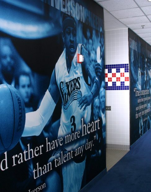wall wrap for sports team - professional sports team graphics